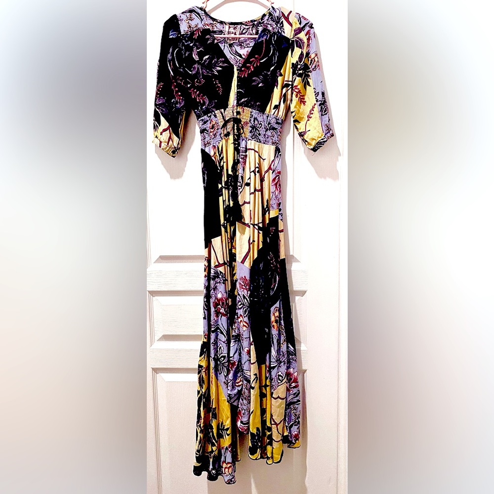Jaase Indiana Alma Multi Color Floral Print Maxi Dress ZB2 - Picture 5 of 8